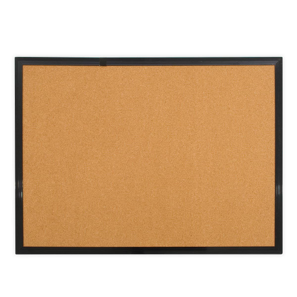 Cork bulletin board, black frame